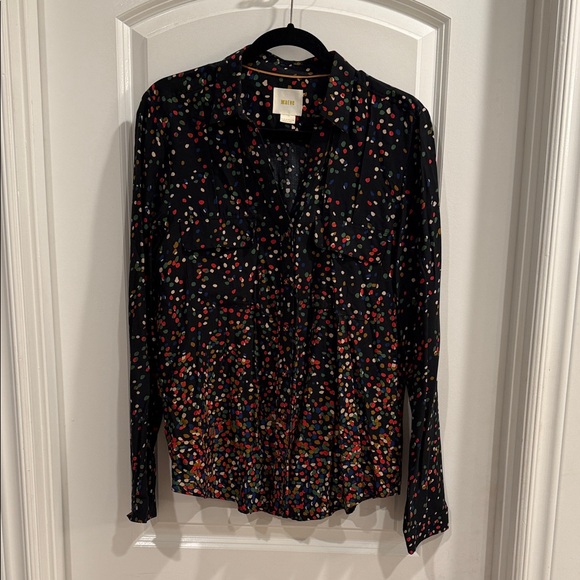 ♥️Flattering Anthropologie Maeve Multicolor Blouse♥️ - Picture 2 of 6